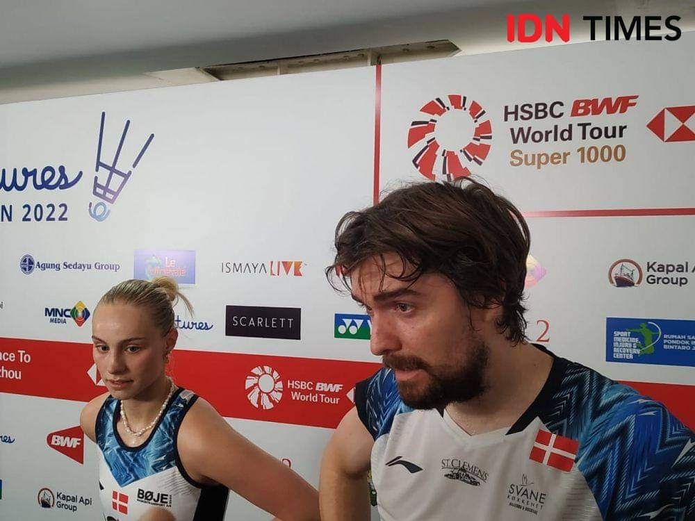 Mathias Christiansen/Alexandra Boje di Indonesia Open 2022.