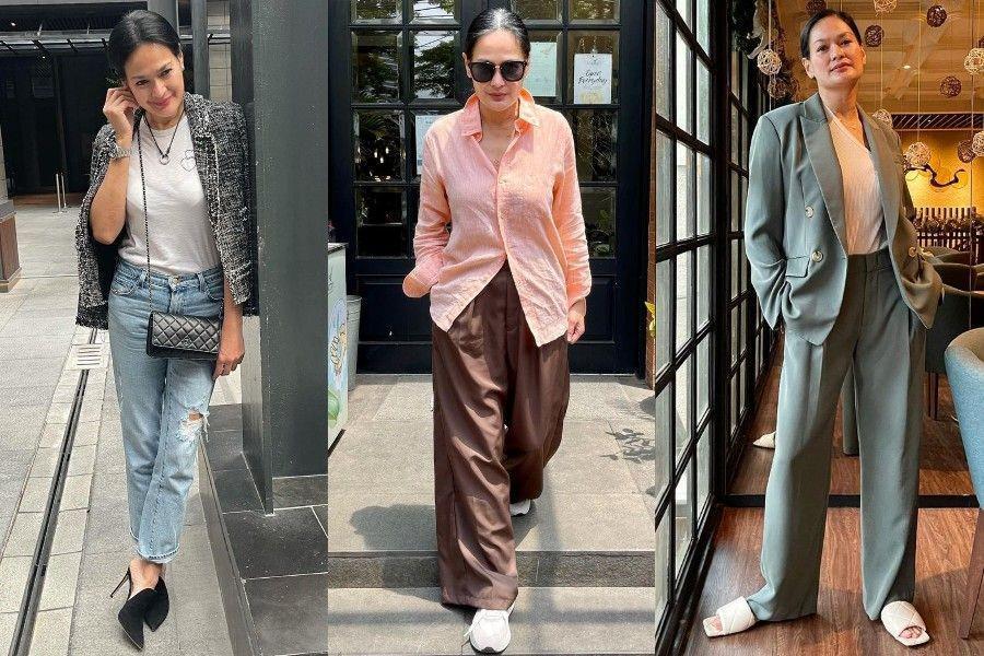 11 OOTD Pakai Long Pants ala Donna Harun, Fashionable Grandma!