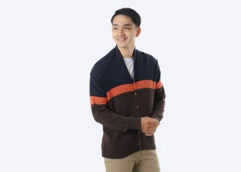 Gomuda | Cardigan Stripe Navor-Coffee (tokopedia.com)