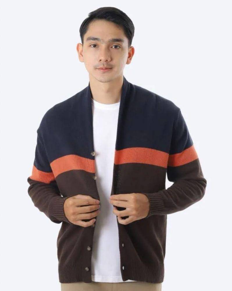 Gomuda | Cardigan Stripe Navor-Coffee (tokopedia.com)