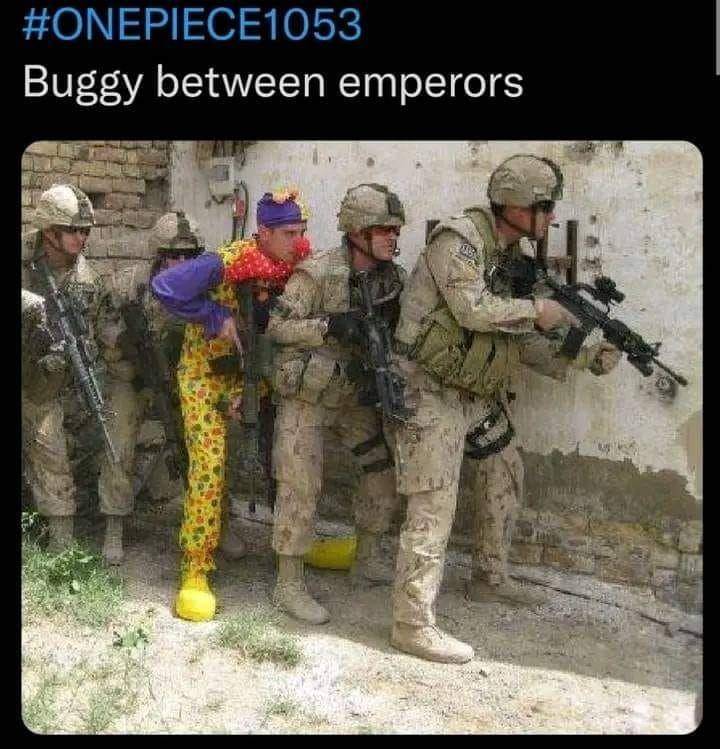 Perumpamaan Buggy di antara para Yonkou lain ( Dok. facebook.com/Anime Clips 2020)