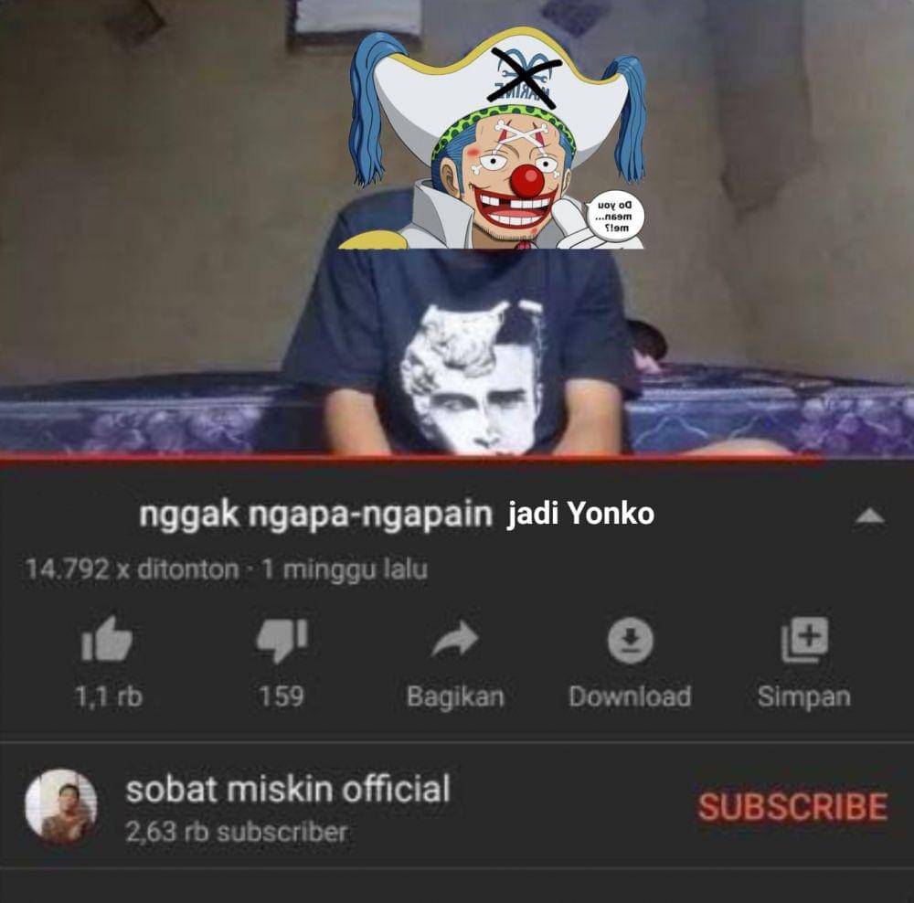 Buggy yang mendadak jadi Yonkou ( Dok. facebook.com/Muhammad Ramadhani)