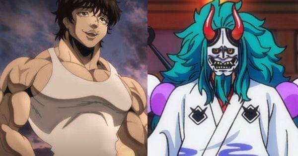 Baki Hanma dan Yamato ( Dok. Netflix / Baki ) ( Dok. Toei Animation / One Piece )