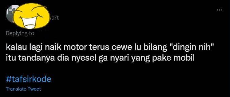 tanda kode gebetan kocak (twitter.com)