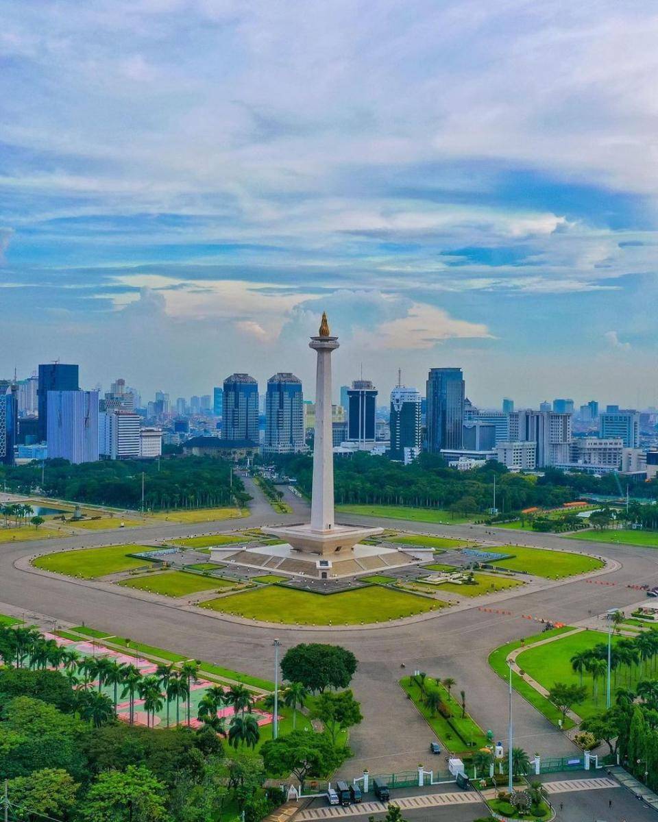Taman di Monumen Nasional, Jakarta Pusat (instagram.com/ryan_fareld)