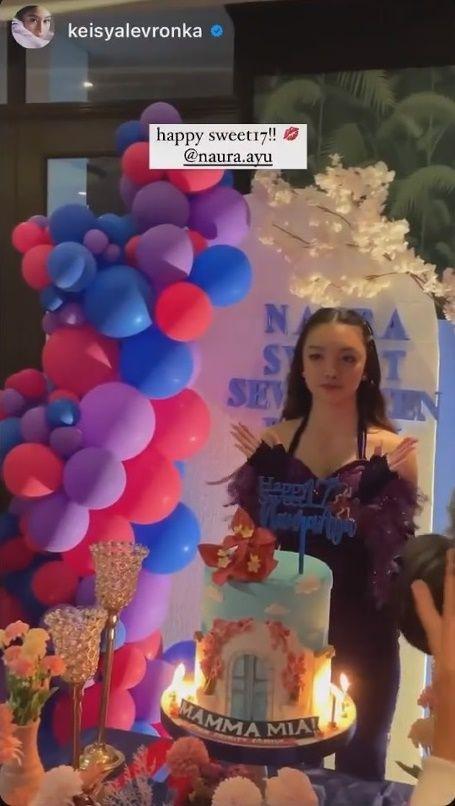 potret ulang tahun Naura Ayu (instagram.com/keisyalevronka)