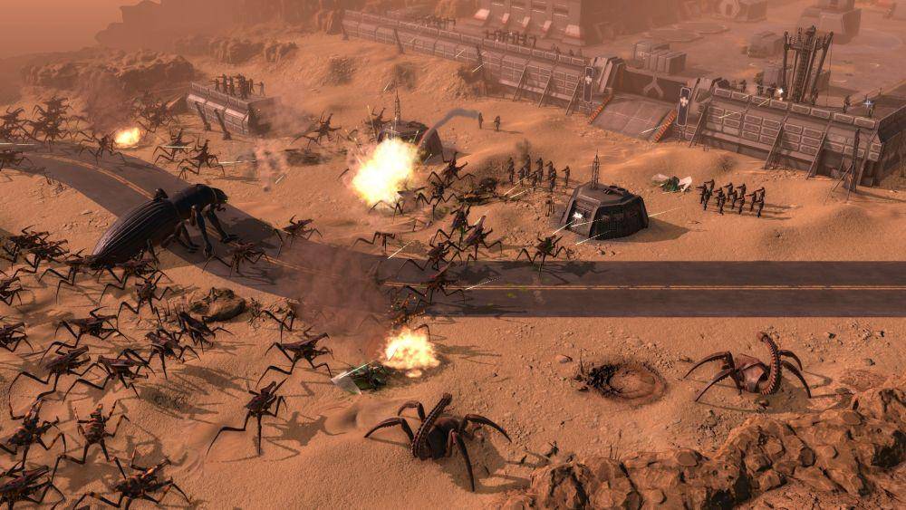 Starship Troopers: Terran Command menyajikan kisah klasik mengenai pertempuran manusia dan alien. (dok. The Artistocrats/Starship Troopers: Terran Command)