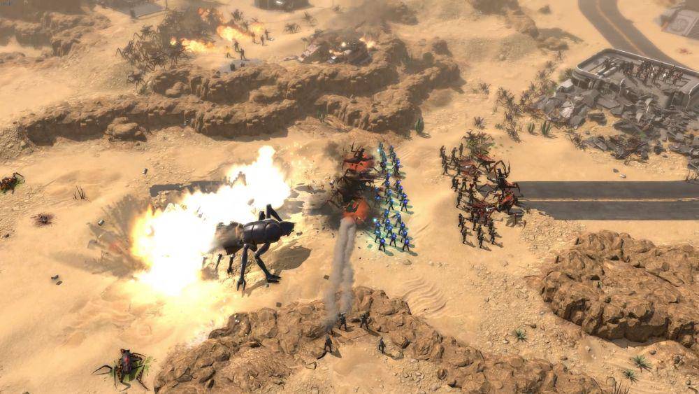 Starship Troopers: Terran Command dinilai mampu menjadi RTS yang apik dan langka. (dok. The Artistocrats/Starship Troopers: Terran Command)