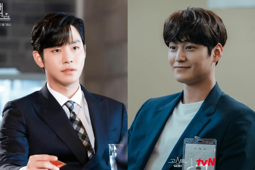 Ahn Hyo Seop di drama Business Proposal (instagram.com/sbsdrama.official) | Kim Bum di drama Ghost Doctor (instagram.com/tvn_drama)