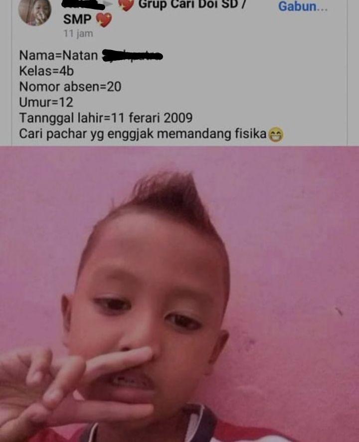 status kocak bocil cari pacar (instagram.com/humorsantuy)
