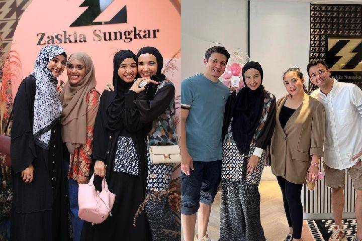 potret artis di grand opening butik Zaskia Sungkar (instagram.com/zaskiasungkar15 | instagram.com/irwansyah_15)