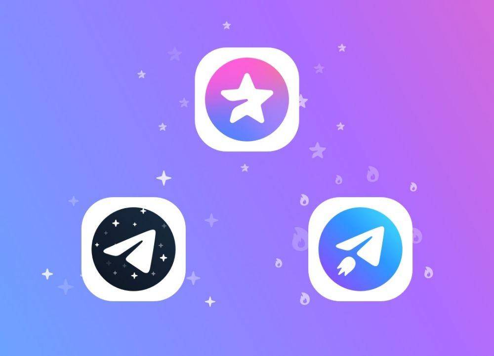 variasi ikon aplikasi Telegram Premium (telegram.org)