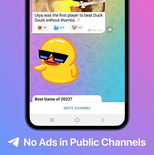 bebas iklan di Telegram Premium (telegram.org)