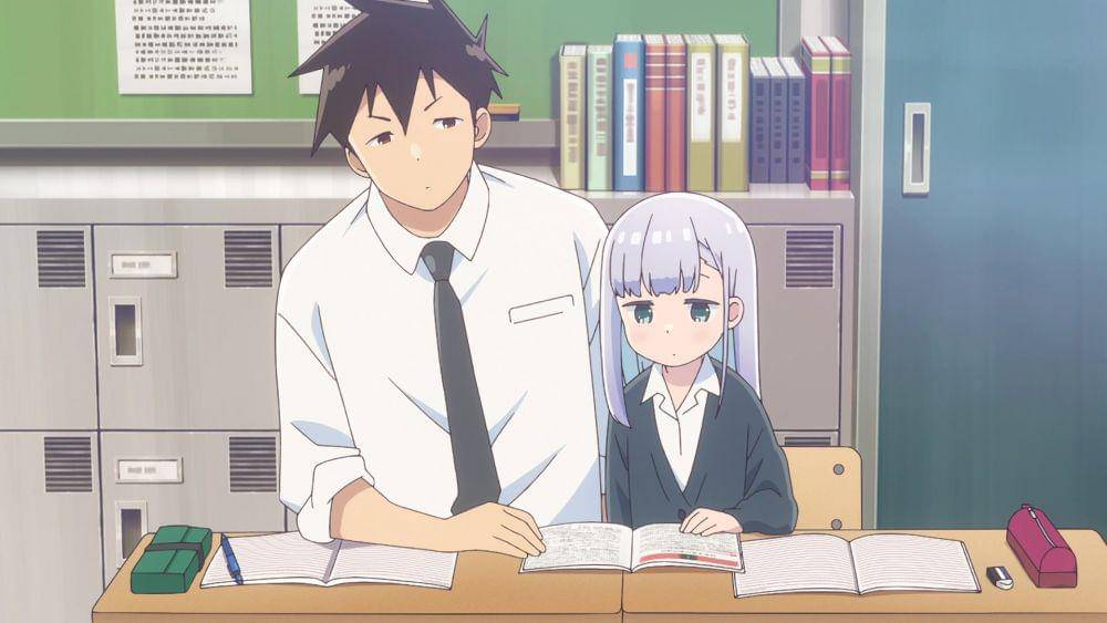 Aharen selalu menempel dengan Raidou. (dok. Felix Film/Aharen is Indecipherable)