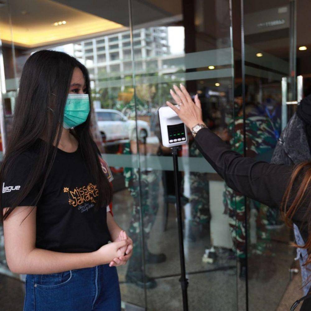 Ilustrasi cek suhu tubuh di Jakarta Fair 2022 (instagram.com/missjakartafair)