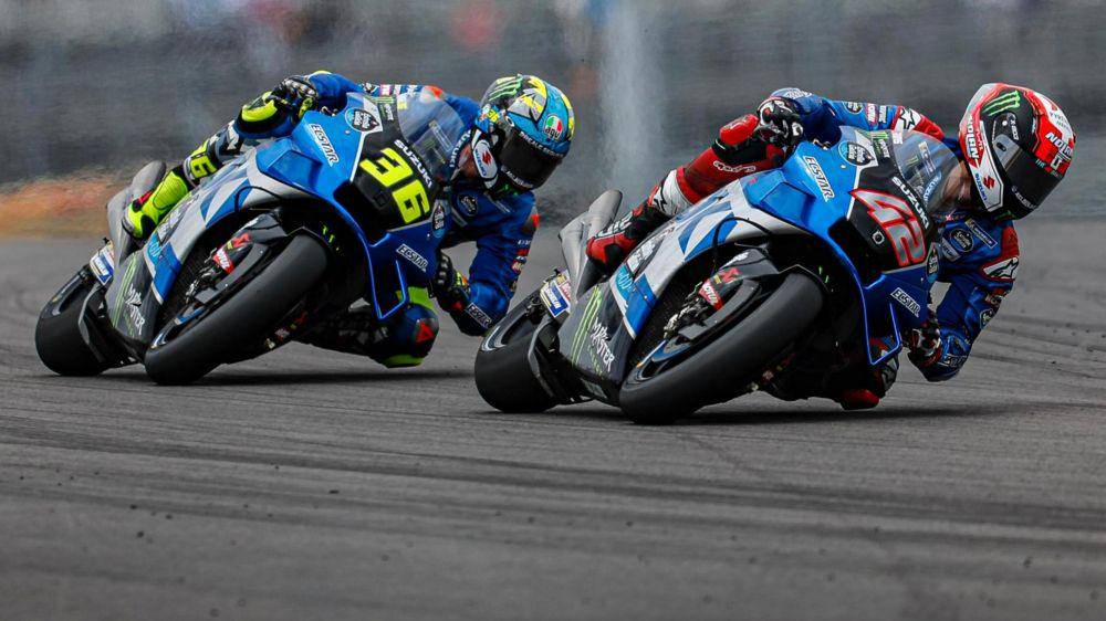 Alex Rins dan Joan Mir pada GP Amerika 2022 (motogp.com)