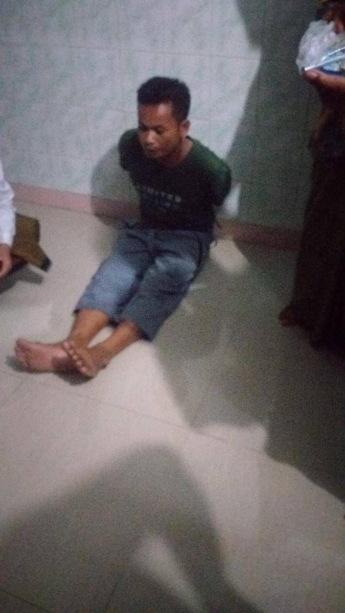 Pelaku pencurian motor di Jalan Masjid Nurul Yakin, Kelurahan Cinangka, Kecamatan Sawangan, Kota Depok. (Istimewa)