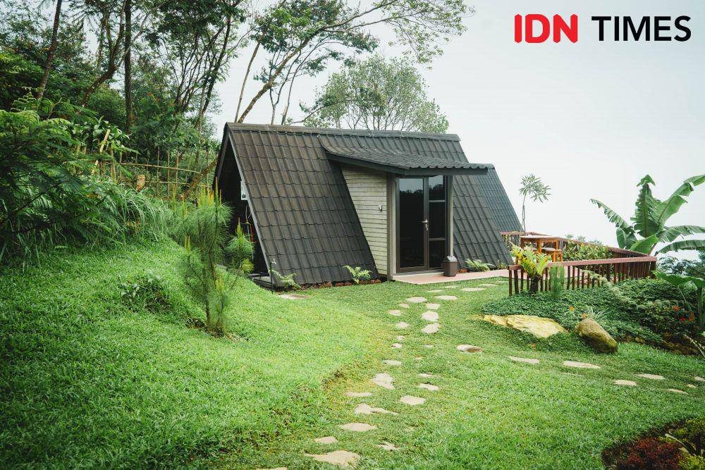 Salah satu jenis cabin di Nebula Glamping (IDN Times/Herka Yanis Pangaribowo)