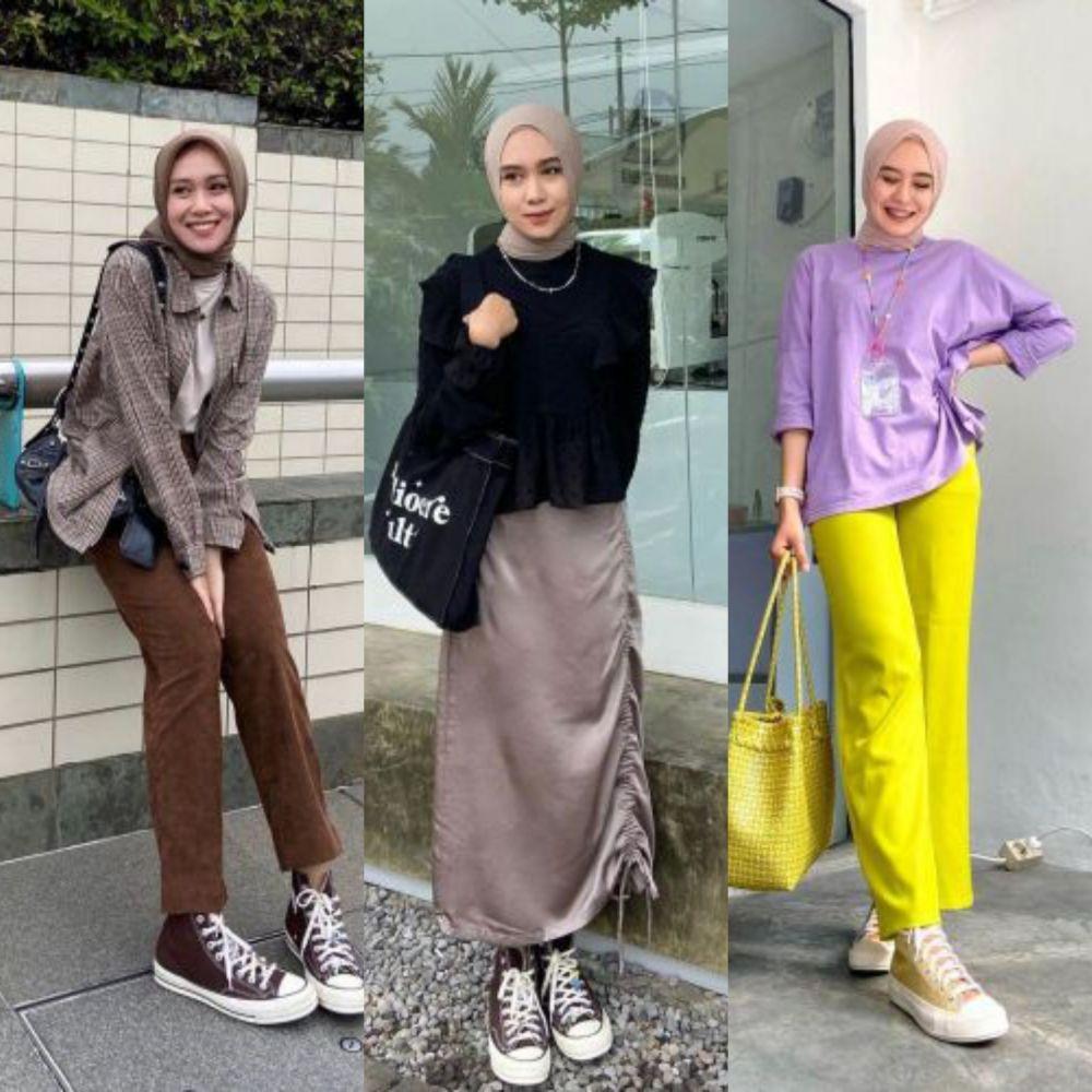10 OOTD Shadira Firdausi Cocok untuk Wanita Bertubuh Tinggi, Kece Abis
