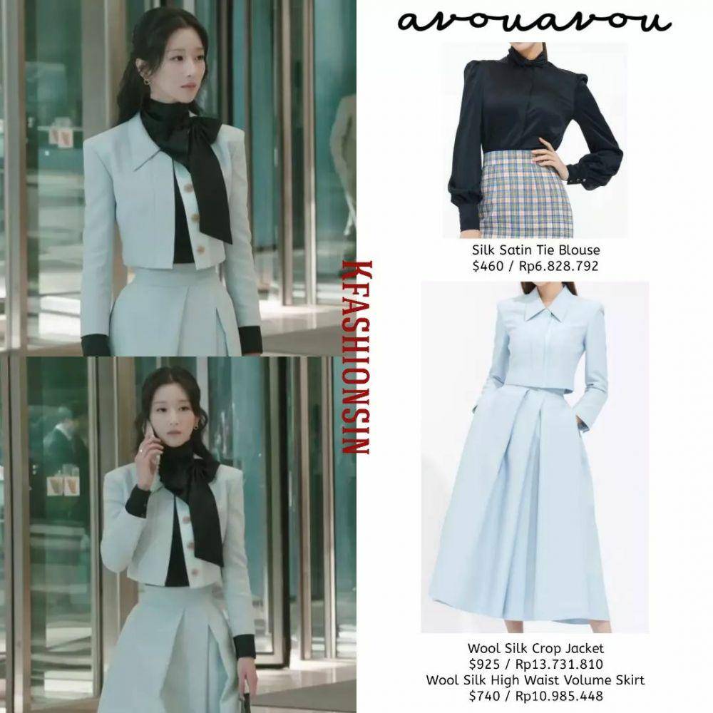 Harga Outfit Seo Ye Ji di KDrama Eve (instagram.com/kfashionsin)