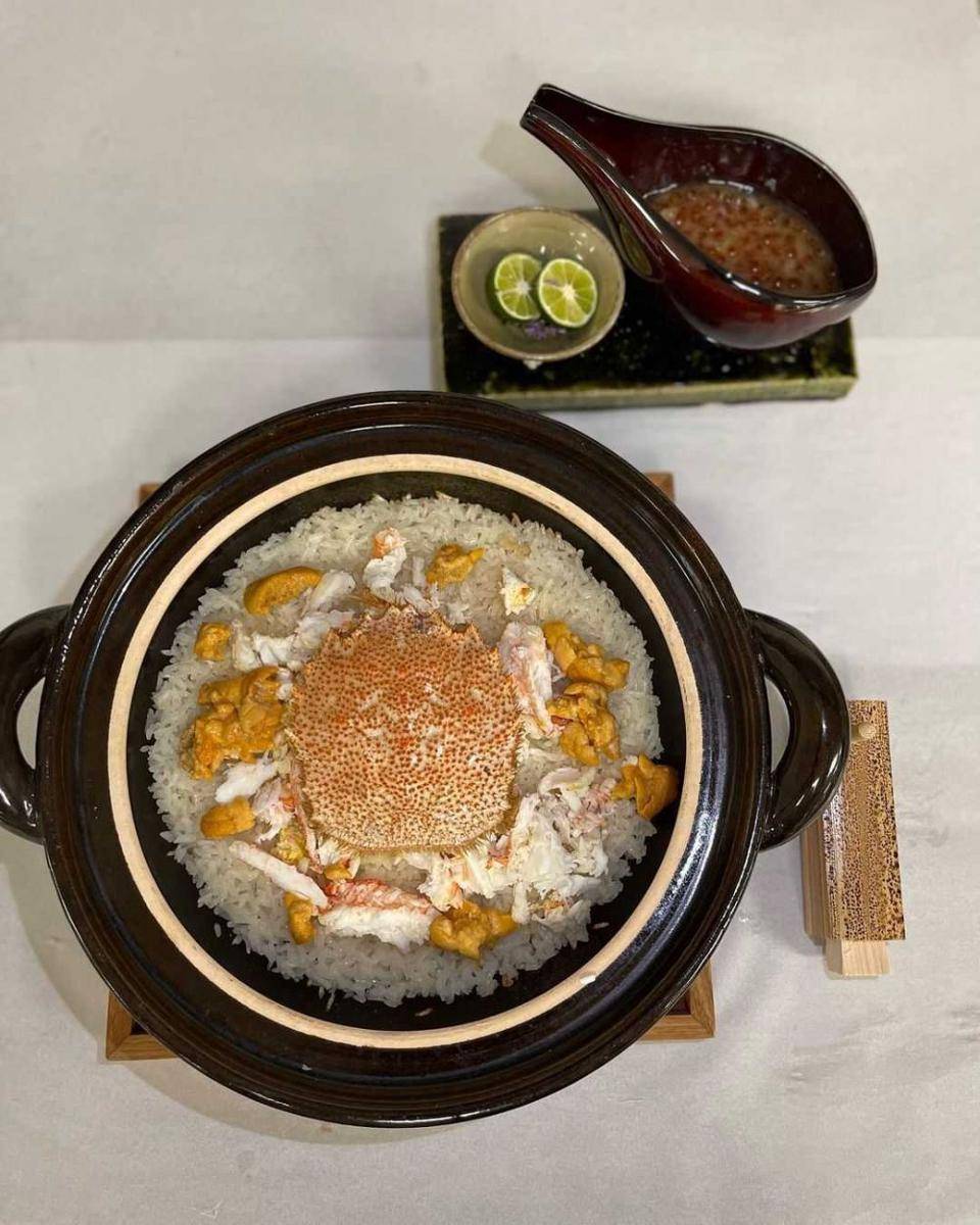 hidangan berbahan kepiting kegani (instagram.com/chefmakoto)