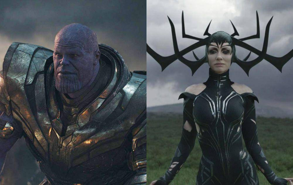 Thanos dan Hela (dok. Marvel Studios/Avengers: Endgame | dok. Marvel Studios/Thor: Ragnarok)