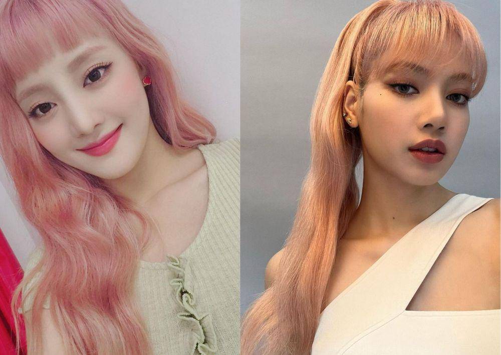 gaya rambut Lisa Blackpink dan Minnie G-IDLE (instagram.com/lalalalisa_m)