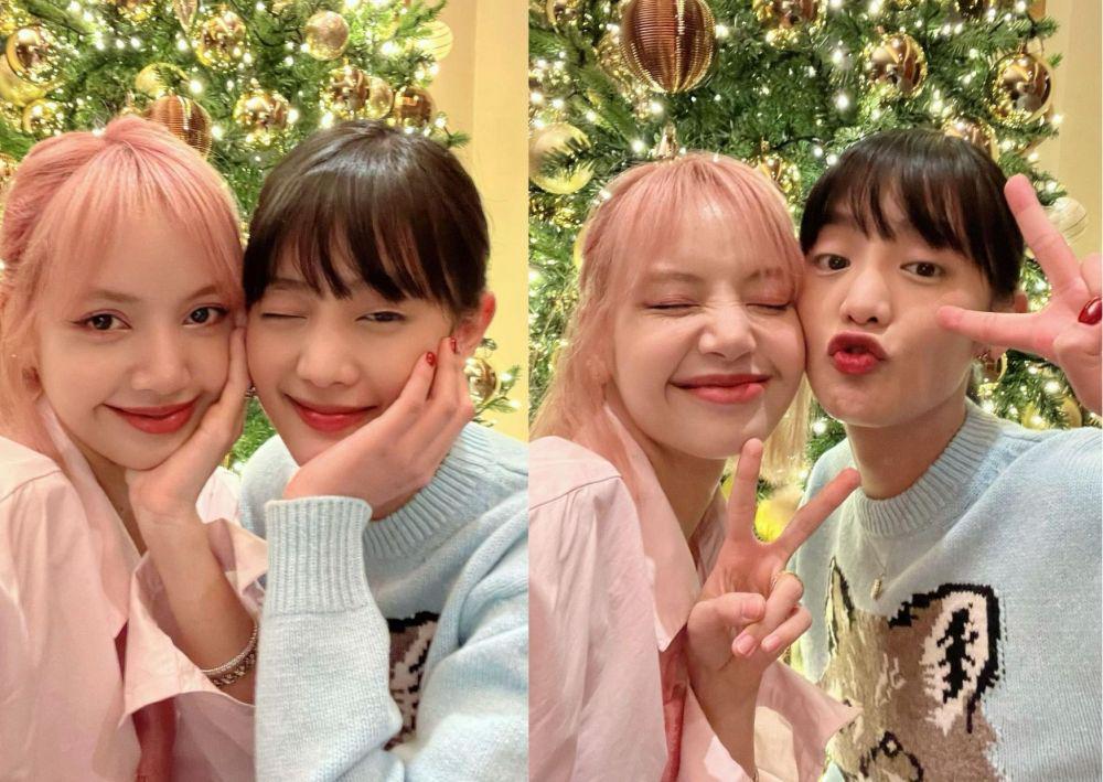 Bersahabat Baik, 9 Adu Gaya Lisa Blackpink dan Minnie (G)I-DLE