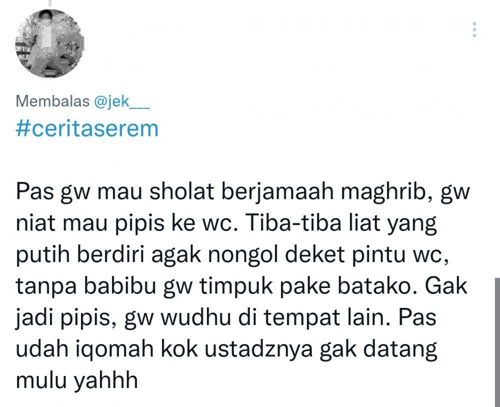 cerita horor ala netizen (twitter.com/ifandamn)