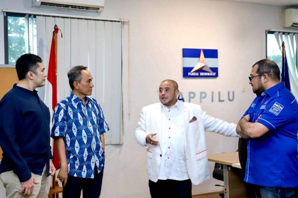 Pertemuan Sekjen PKS Habib Aboe Bakar saat berkunjung ke Demokrat, Rabu (22/6/2022). (Dok/Istimewa)