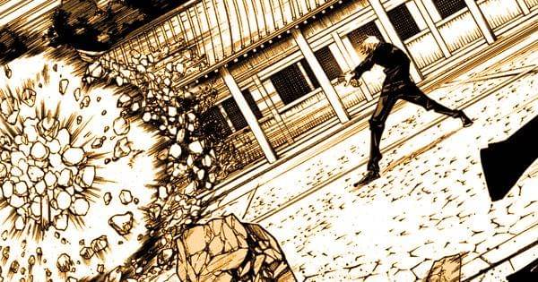 Gojo menghancurkan bangunan (Dok. Shueisha / Jujutsu Kaisen )