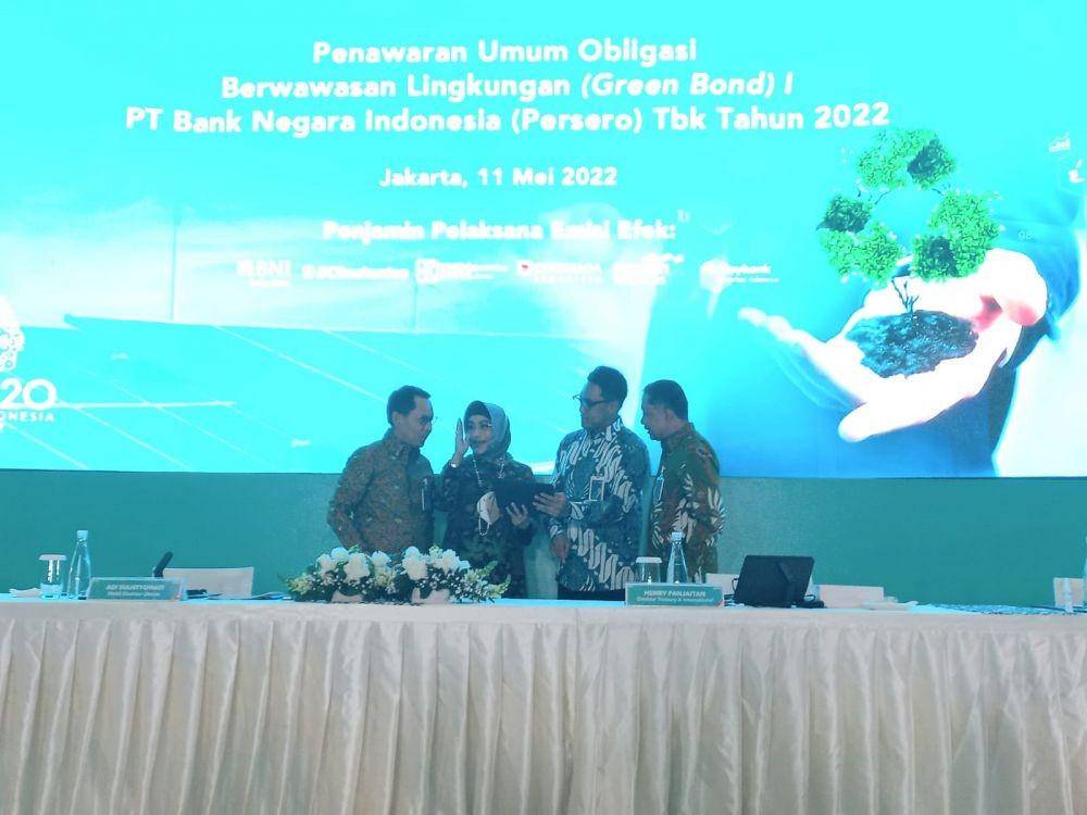 PT Bank Negara Indonesia (Persero) Tbk atau BNI (kode saham: BBNI) semakin optimistis untuk melakukan akselerasi kinerja green banking tahun ini seiring dengan efektifnya BNI green bond Rp5 triliun. (Dok. BNI)