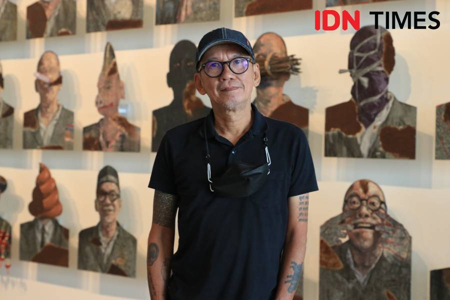 Perjalanan Karier Agus Suwage, Sudah 30 Tahun Berkarya Sebagai Seniman (Jumat, 3/6/2022). IDN Times/ Justin Amudra