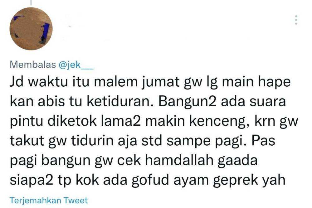 cerita horor netizen (twitter.com/Dyaaaah)