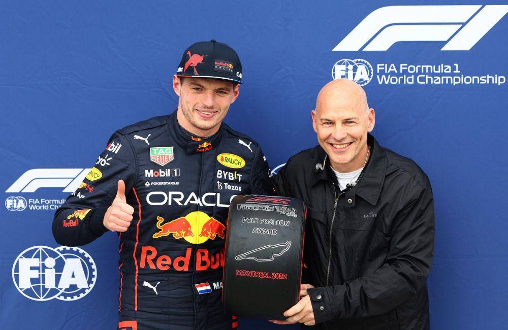 Max Verstappen saat meraih pole position pada GP Kanada 2022 (twitter.com/F1)
