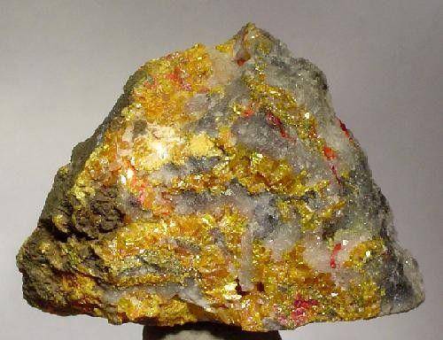 ilustrasi mineral orpiment dan realgar (geologyscience.com/orpiment)