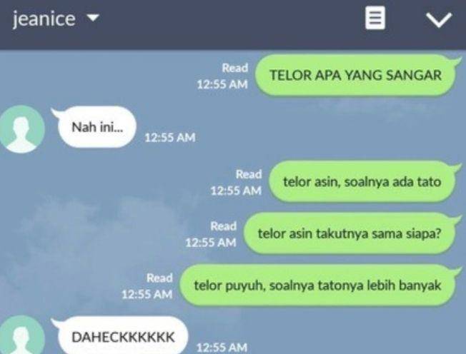 chat lucu main tebak-tebakan (twitter.com/txtdariwa)