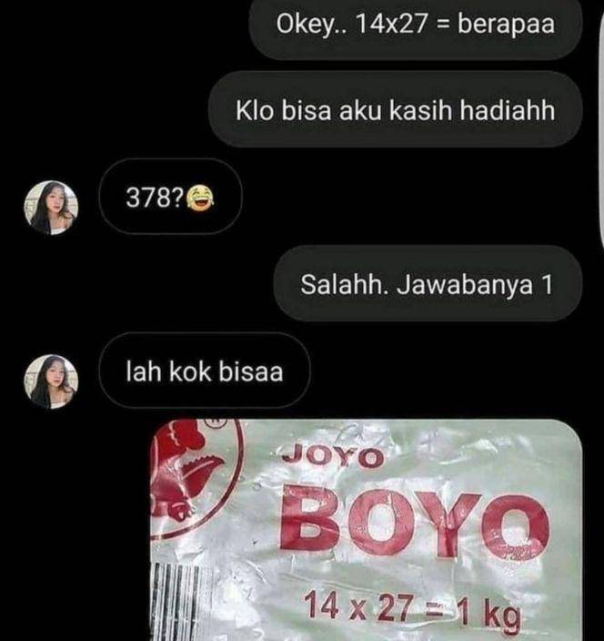 chat lucu main tebak-tebakan (instagram.com/humorsantuy)