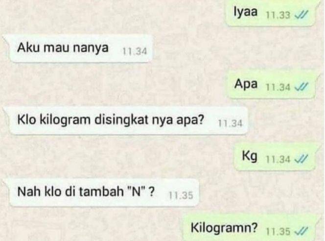 chat lucu main tebak-tebakan (instagram.com/wkwklandreal)