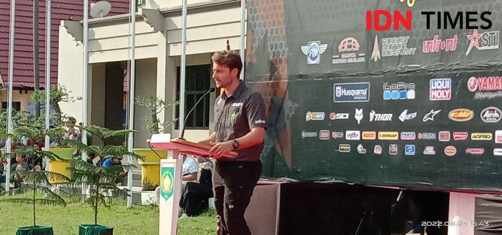 CEO Infront Moto Racing David Luongo. (IDN Times/Muhammad Nasir)
