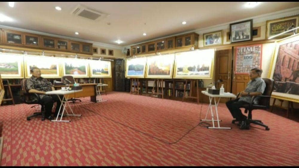 SBY dan JK saat bertemu di Cikeas, Jawa Barat, Kamis (23/6/2022). (Dok/Istimewa)