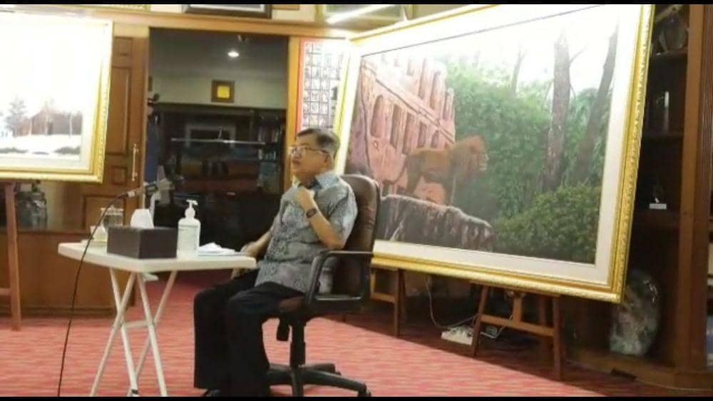 Jusuf Kalla saat tiba di kediaman SBY di Cikeas, Kamis (23/6/2022). (Dok/Istimewa)