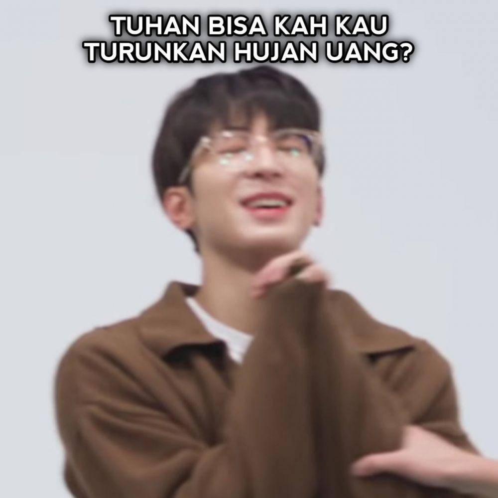 meme kocak ala idol KPop (twitter.com/ahnj1nj0o0)
