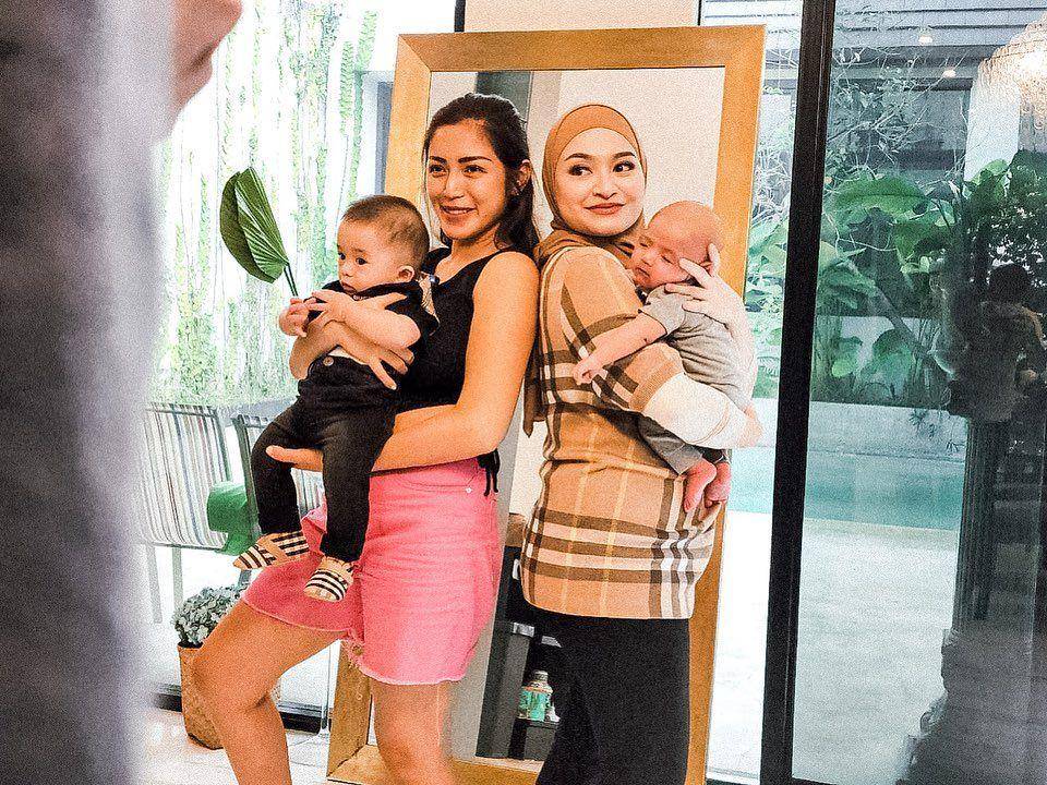 potret Nathalie Holscher jenguk baby Don (instagram.com/nathalieholscher)