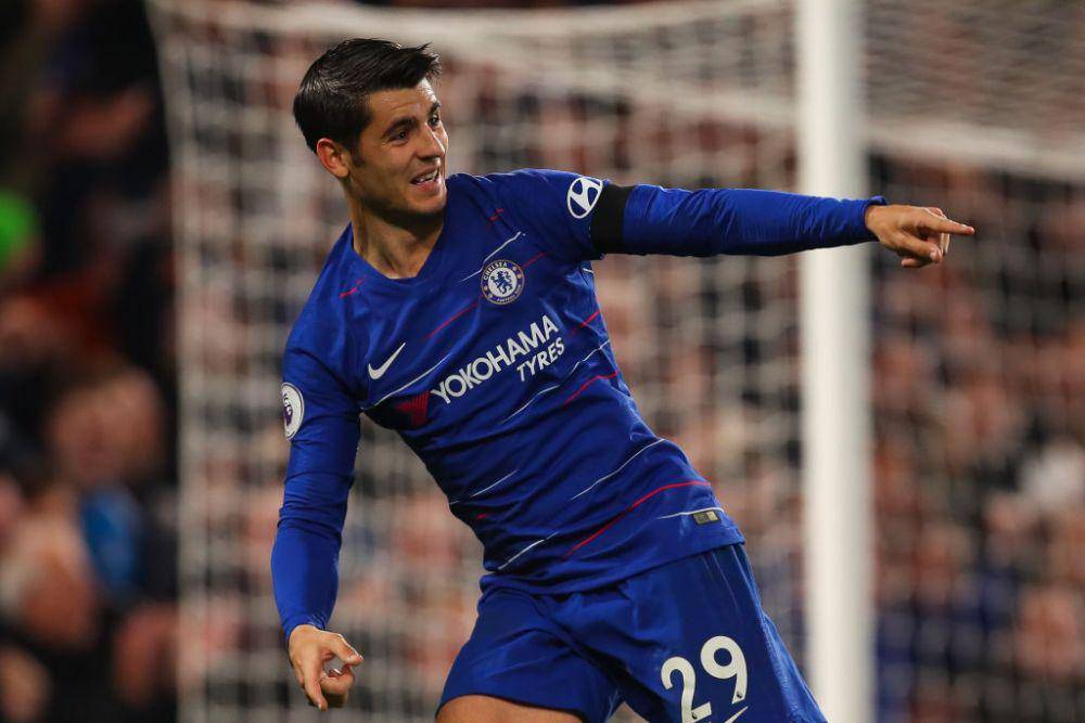 Alvaro Morata saat masih membela Chelsea. (twitter.com/WhoScored)