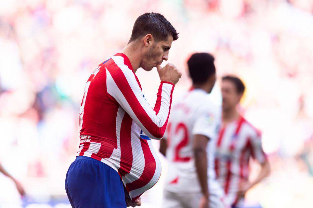 Alvaro Morata saat membela Atletico Madrid. (twitter.com/WhoScored)