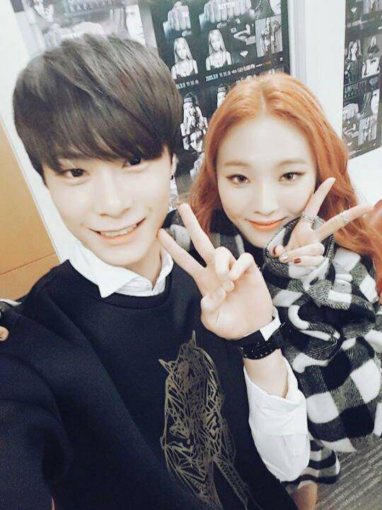Moonbin ASTRO dan Moon Sua Billlie (Twitter.com/offclASTRO)