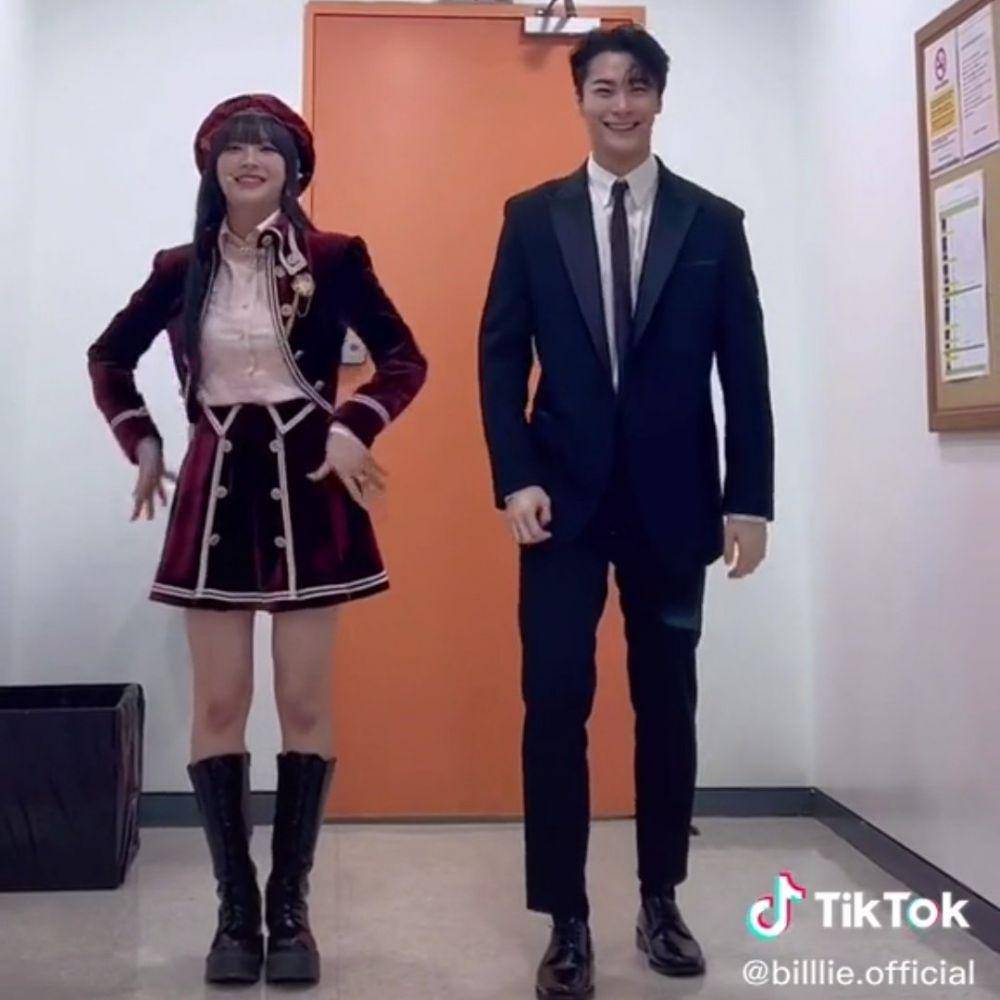 Moon Sua Billlie dan Moonbin Astro (tiktok.com/@billlie.official)