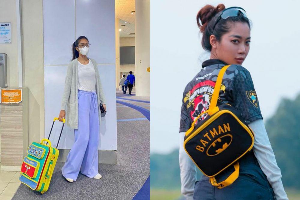 10 OOTD Widy Vierratale dengan Tas Anak Kecil, Nyentrik!