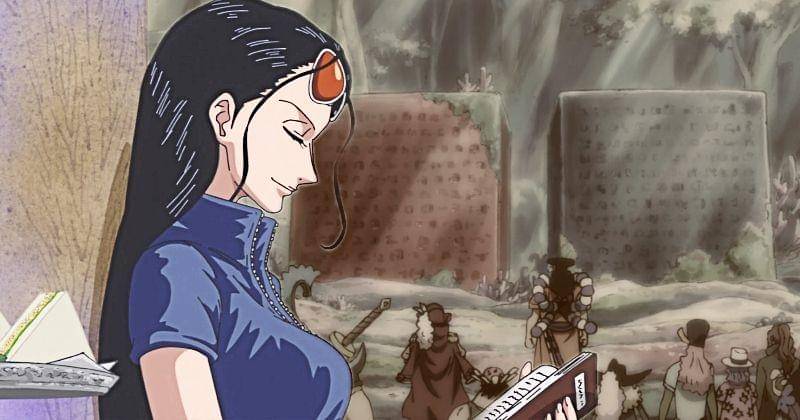 Nico Robin dan Poneglyph. (Berbagai sumber)